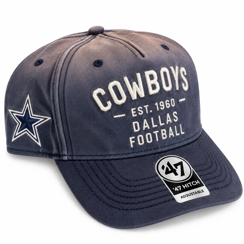 Dallas Cowboys 47 Dusted Laramie Hitch Hat Vintage Navy Adjustable Snapback NWT